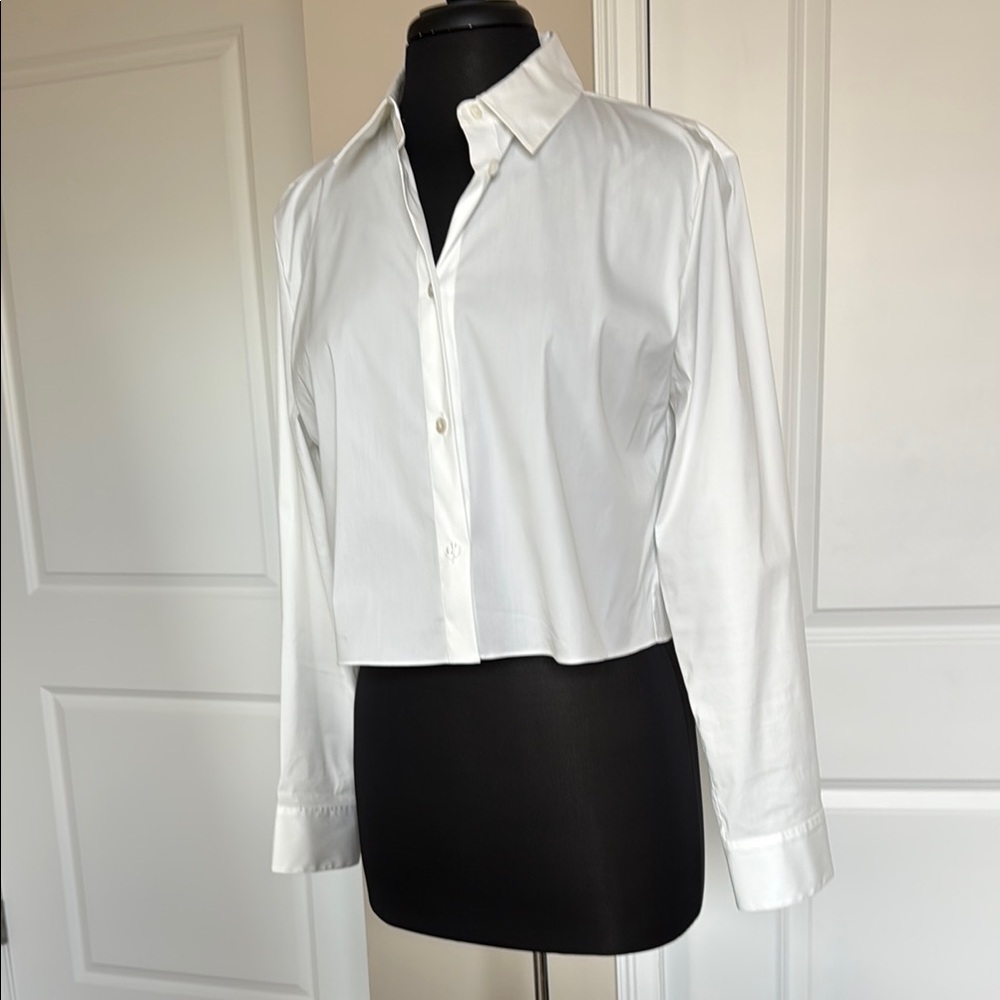 Classic White Women's Button-Up Shirt by Theory
